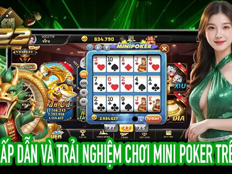 Bàn chơi Poker trực tuyến mm99
